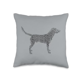Black labs Dog Labrador Retriever I Love My Labrador Throw Pillow