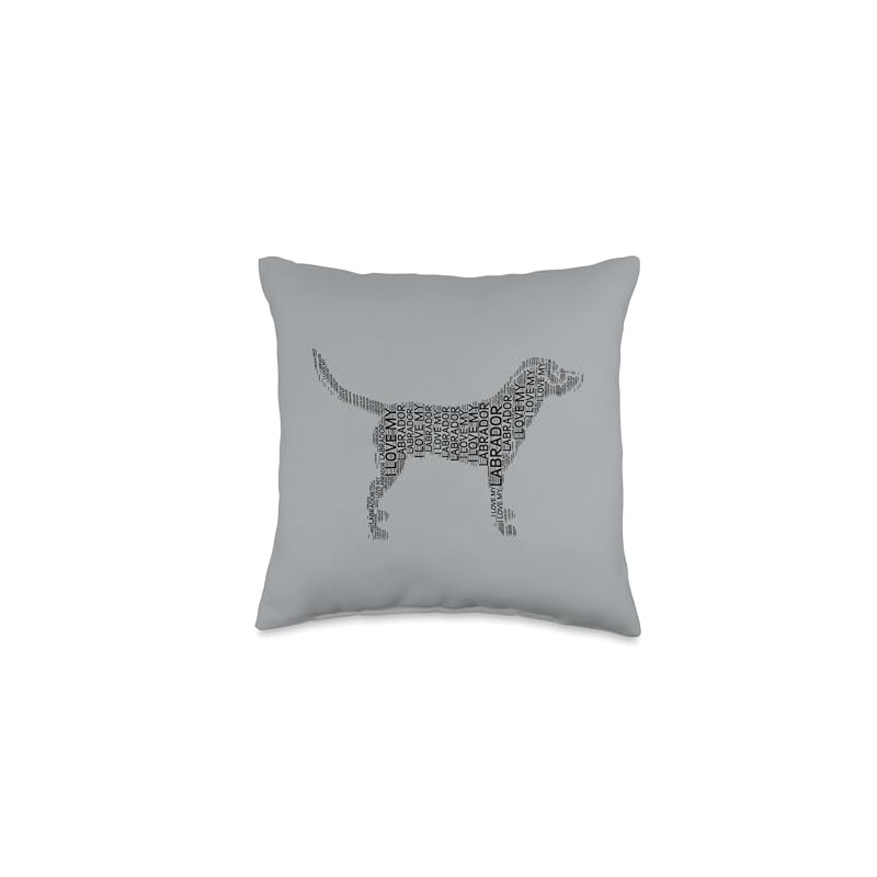 Black labs Dog Labrador Retriever I Love My Labrador Throw