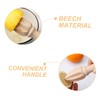 ABOOFAN 3pcs Beech Wood Lemon Juicer Handheld Manual Citrus Reamer