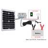 ACOPOWER 12V 20W 5A Solar Charge Kit,20W Monocrystalline Solar Panel