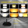 SLARY 2 Packs 5 Inch Flush Mount LED Pods 6