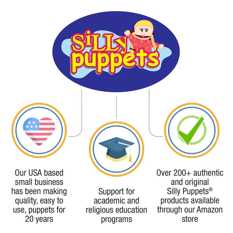 25" George, Peach Dad/Businessman, Full Body, Ventriloquist Style Puppet