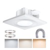 Bathroom Vent Fan with Light, Bathroom Exhaust Fan with LED
