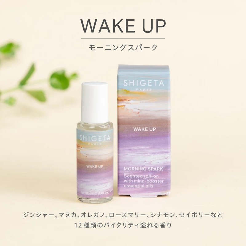 SHIGETA Essential Oil Roll On Morning Spark Wake-up 6ml Ginger,
