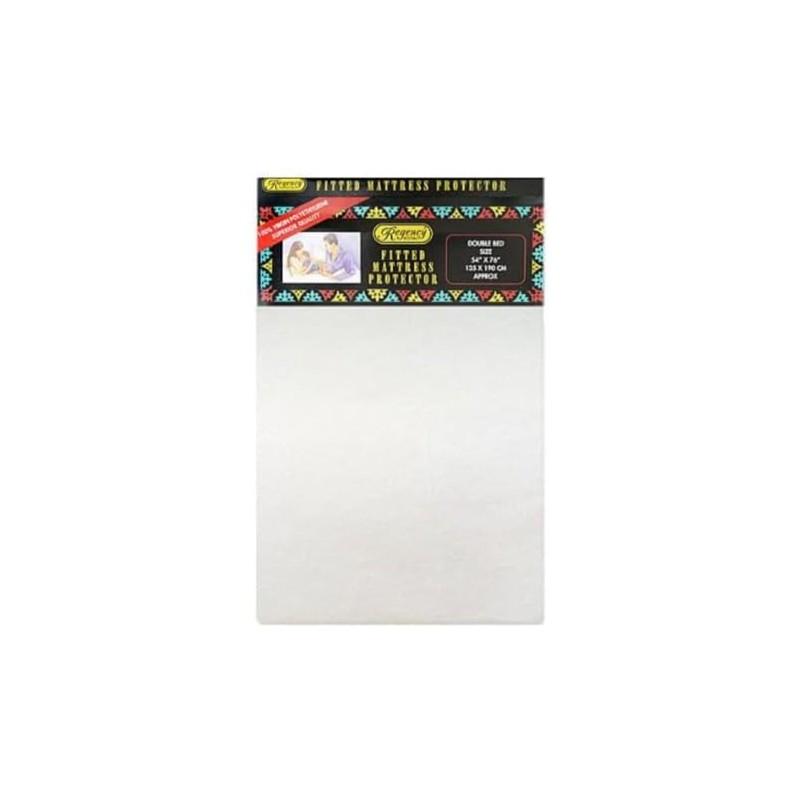 Regency Royal Waterproof Double Bed Fitted Mattress Protector, 135 x