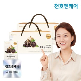 Cheonhoen Care Domestic Black Garlic Premium 80ml 30 Pack 2 Box Cheonho Food Jang Yoon -jung / 천호엔케어 국산 흑마늘 진액 프리미엄 80ml 30팩 2박스천호식품 장윤정흑