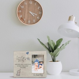 FHUGX Baby Memorial Picture Frame, 5x7 Inch, Miscarriage Gift, I Carried You Every Second Of Your Life Frame, In Memory Of Infant Pregnancy Loss Gift