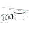Universal Outlet Chrome Shower Trap - 90mm Shower Drain, Easy
