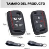 2 Pcs Funda Protectora para Llave de Auto, Negro, Silicona,