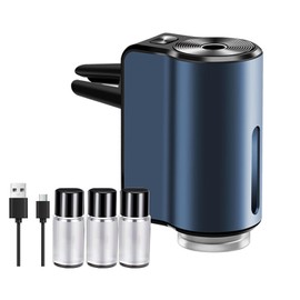 Difusor de Aromas para Carro,Difusores de Coche para Aceites Esenciales,con Tres Sabores,Arranque y Parada Inteligente ARM,2 Modos,Difusor para Auto,Apto Descomponer Olores a Humedad en Coche(Azul)