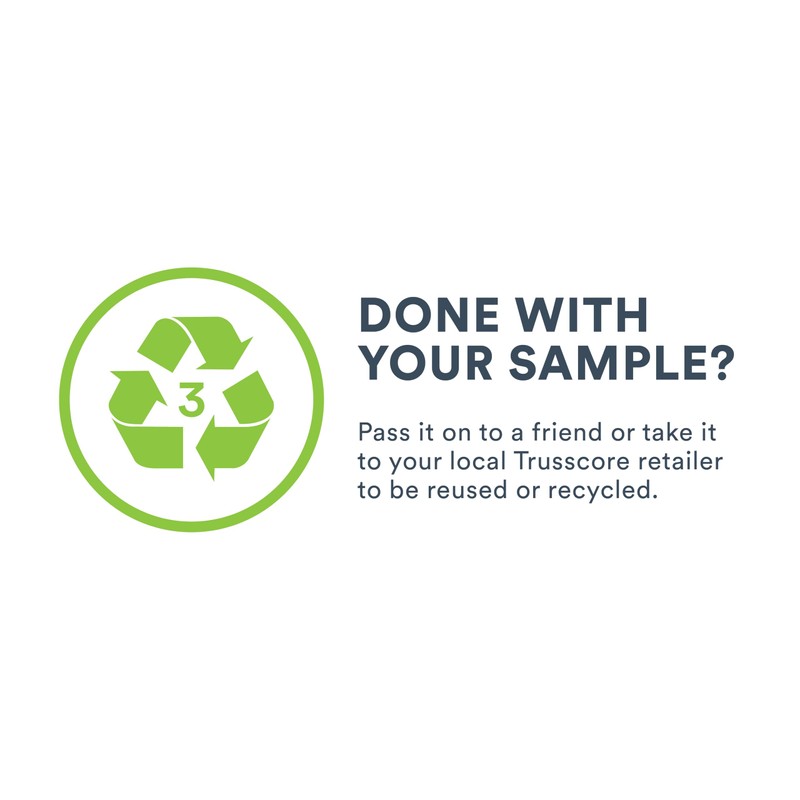 Trusscore SlatWall 12" Sample (White)