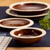TAMAKI T-893128 Rashic Platter Brown, 10.4 x 1.4 inches (26.5
