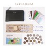 CLuaR LR0057 Goat Leather Long Wallet, L-Shaped Zipper, Thin, Small,