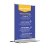 OPUS 2-Sign Holder, T-Standard, A5, Crystal Clear Acrylic, Portrait, 350054.