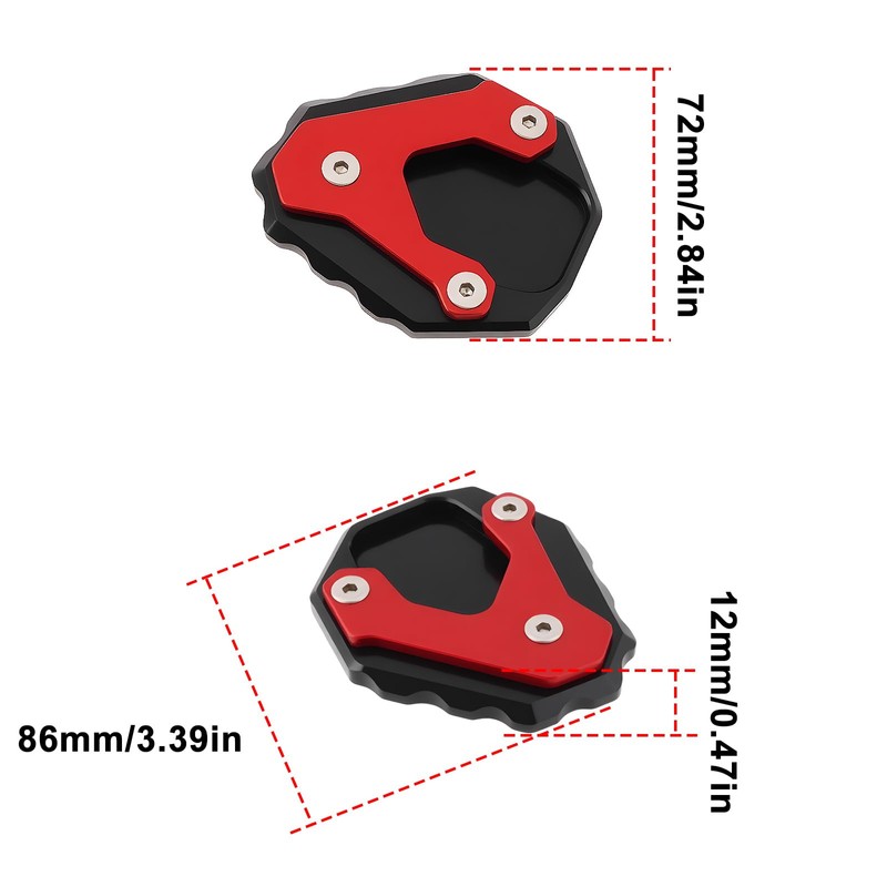 LT Easiyl Aluminum Kickstand Side Stand Extension Plate Compatible with