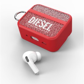 DIESEL AirPods Pro2 Case / AirPods Pro Case TPU Crystal Stylish Cover Brand Logo Protection (Diesel AirPodsPro 1st / 2nd Gen Case, Red, Red)