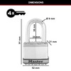 MASTER LOCK Heavy Duty Padlock, Security level 9/10, Outdoor, Keyed,