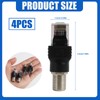 Jecdfs Set of 4 RF to RJ45 Coaxial Converter, High-Quality