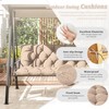 Snubbull Porch Swing Cushion with Backrest 2-3 Seater Outdoor Bench