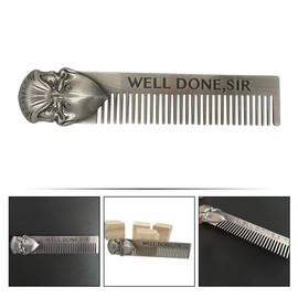 FOMIYES Stainless Steel Fine Tooth Hair Comb for Men Dandruff Scalp Scraper Comb Sleek Grooming Tool for Easy Hair Styling and Care