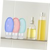 PACKOVE 3 Pcs Silicone Squeeze Travel Bottles with Caps Refillable