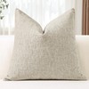 JOTOM Chenille Cushion Covers 60x60 cm Soft Beige Decorative Throw