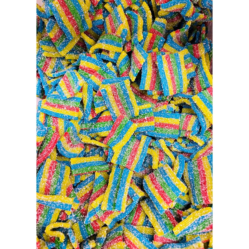 Cottage Country Sour Rainbow Belts 250g 3 Pack (750g)