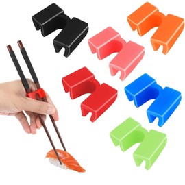 SHSHbuy Chopstick Helper, Set of 6 Chopsticks Trainer Helper, Reusable Chopsticks Aid, Chopsticks Use Trainer for Adults, Children