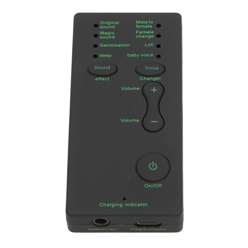 Voice Changer Portable Handheld 7 Modes Sound Card Voice Changer