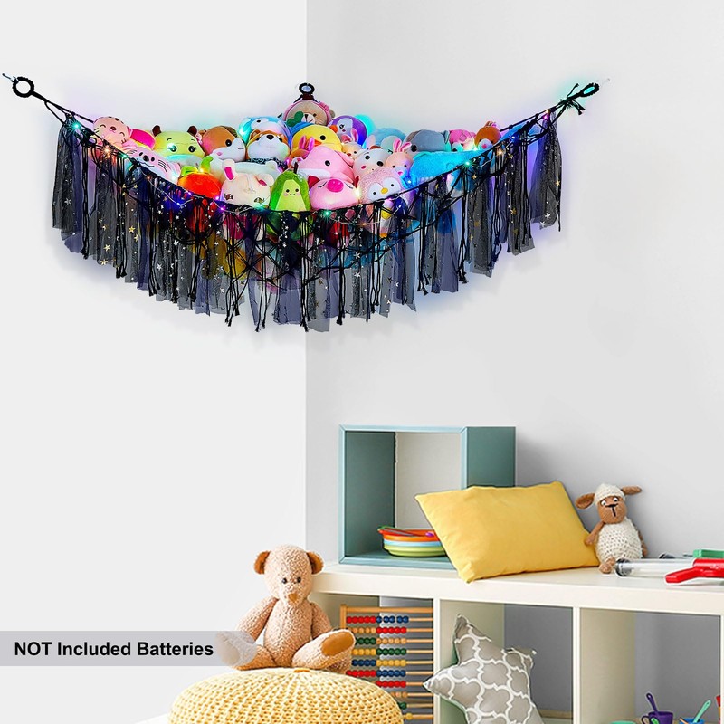MHJY Toy Hammock Stuffed Animals Storage Net Soft Cuddly Toys