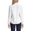 Lands' End Womens LS No Iron Button Front Shirt White
