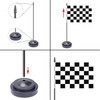 WXTWK 2 Pack Checkered Black and White Racing Flag Race