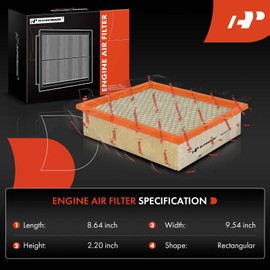 A-Premium Engine Air Filter Compatible with Ford Explorer 1997-2001, Ranger 1997-2004 2009-2011 & Mercury Mountaineer 1997-2001 & Mazda B2300, B2500, B3000, B4000