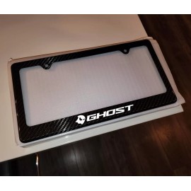 racing license plate frame Ghost Logo Street Racing Carbon Fiber License Plate Frame Premium Carbon