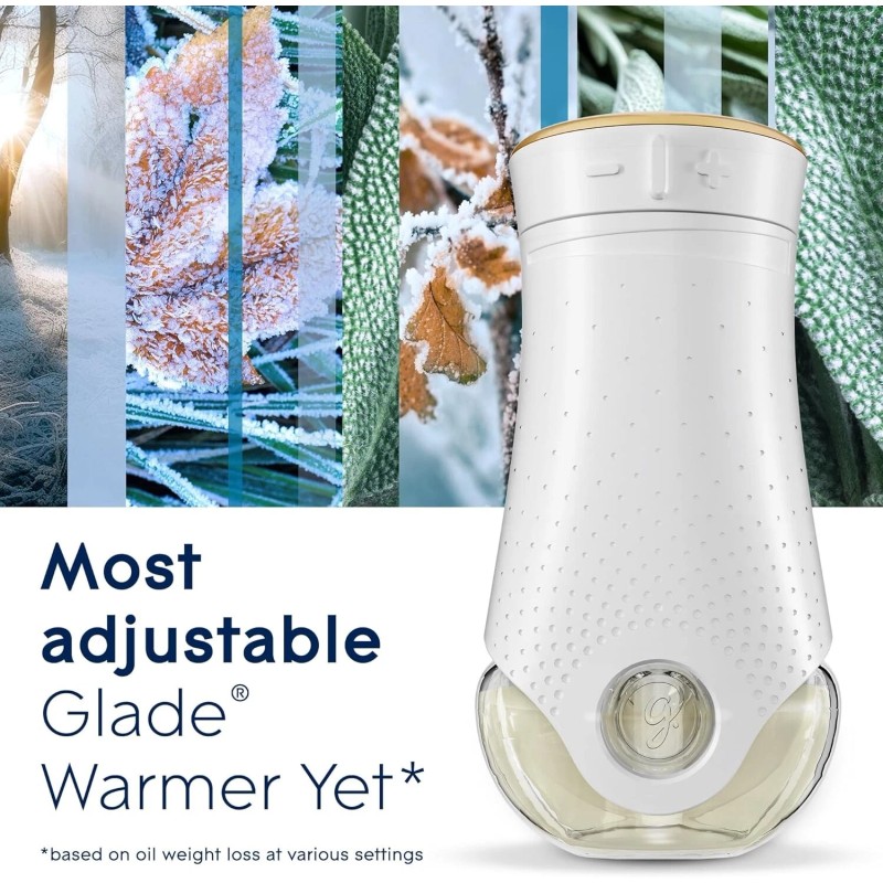 Glade Scented Plugin Oil Refills -Snow Snowflake Frost Winter Holiday