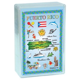 Playing Cards Puerto Rico Map Collectible Souvenir Index Playing Cards