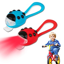 RoserRose Pack of 2 Children's Scooter Light, Light Balance Bike, Children's Bicycle Light, Light Children's Bike, Light LED Warning Light with Red and White for Children's Scooter, Hiking Stick or