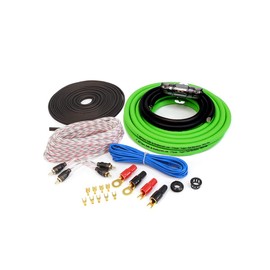 KnuKonceptz KCA Complete 4 Gauge Amp Installation Wiring Kit (Green)