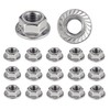 Nut made of stainless steel with serrated edge M12, nuts