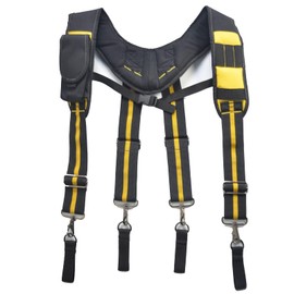 Work Suspenders Tool Belt Suspenders, Contruction Bag Suspenders Padded Work belt Suspenders for Carpenter/Electrician/Roofing/Farmer work Suspension Rig