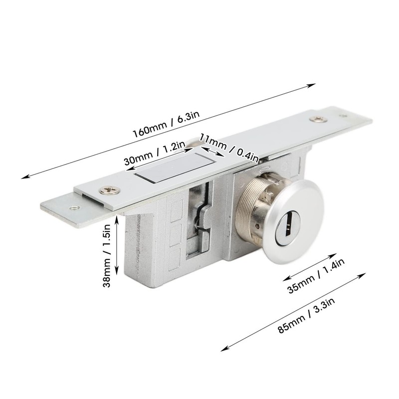 Cyrank Mortise Lock, Front Door Security Lock Storefront Door Mortise