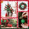 16 Pieces Christmas Baubles Red Green, Christmas Tree Decoration Plastic,