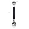 2 Pack Double Ended Headed Fruit Icecream Ball Spoon,Stainless Steel