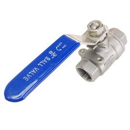 LOZOME 3/8" Female Ball Valve NPT Thread 316 Stainless Steel Full Port Ball Valve WOG1000