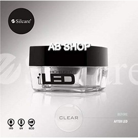 LED Gel High Light Clear 30g UV Gel Nails Medium Thick Builder File Off Silcare