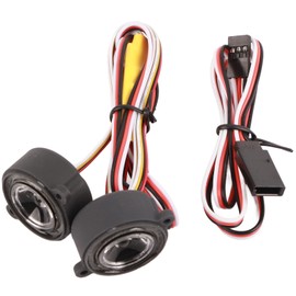 RC Car LED Light Kit Durable Plastic Easy Assembly 12 Light Modes RC Crawler Headlights for YK4082 1/8 1/10 RC Crawler