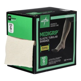 Medline Medigrip Elastic Tubular Bandage Size F For Knee And Thigh Support 11 Yards