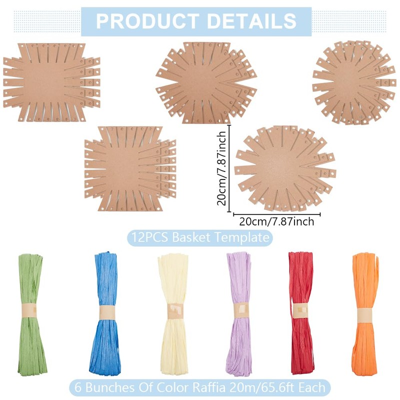 FREEBLOSS 15 Set Basket Weaving Kit Basket Making Kit for