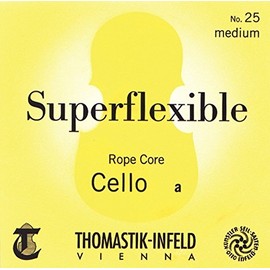 Thomastik Einzelsaite für Cello 4/4 Superflexible - G-Saite Stahlseilkern, Silber umsponnen, stark