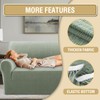 H.VERSAILTEX Jacquard Sofa Slipcover with Waterproof Seat Furniture Protector 1